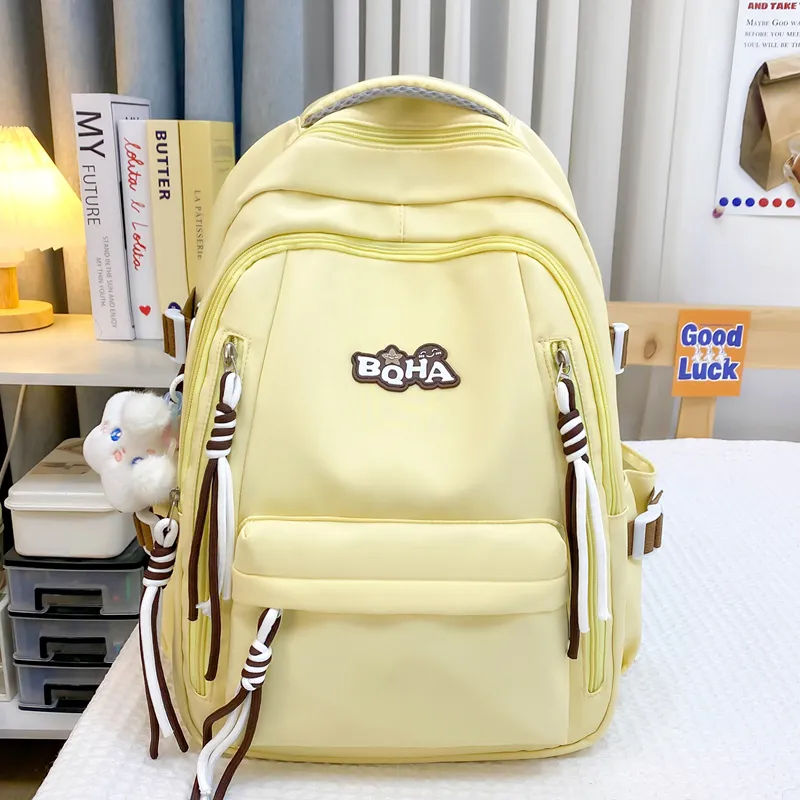 Yalu Nylon Backpack Unisex Multicolor-9