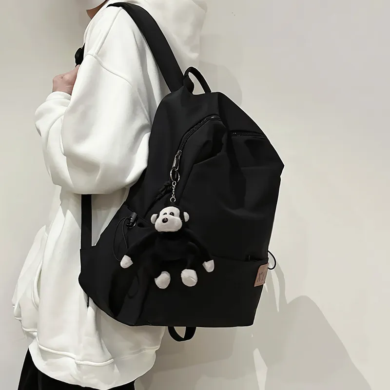 Yalu Nylon Backpack Unisex Multicolor-12