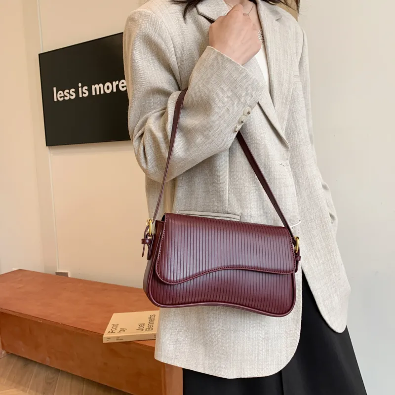 Yalu PU Portable Crossbody Bag, Shoulder Bag Women's White/Black/Coffee/Red-17