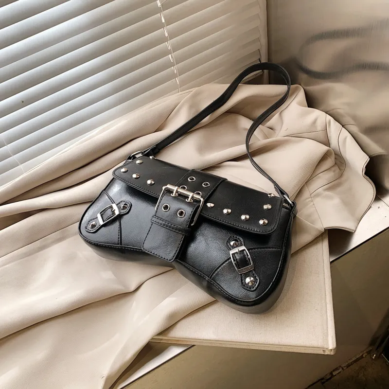 Yalu PU Shoulder Bag Women's White/Black/Red/Green/Brown-8