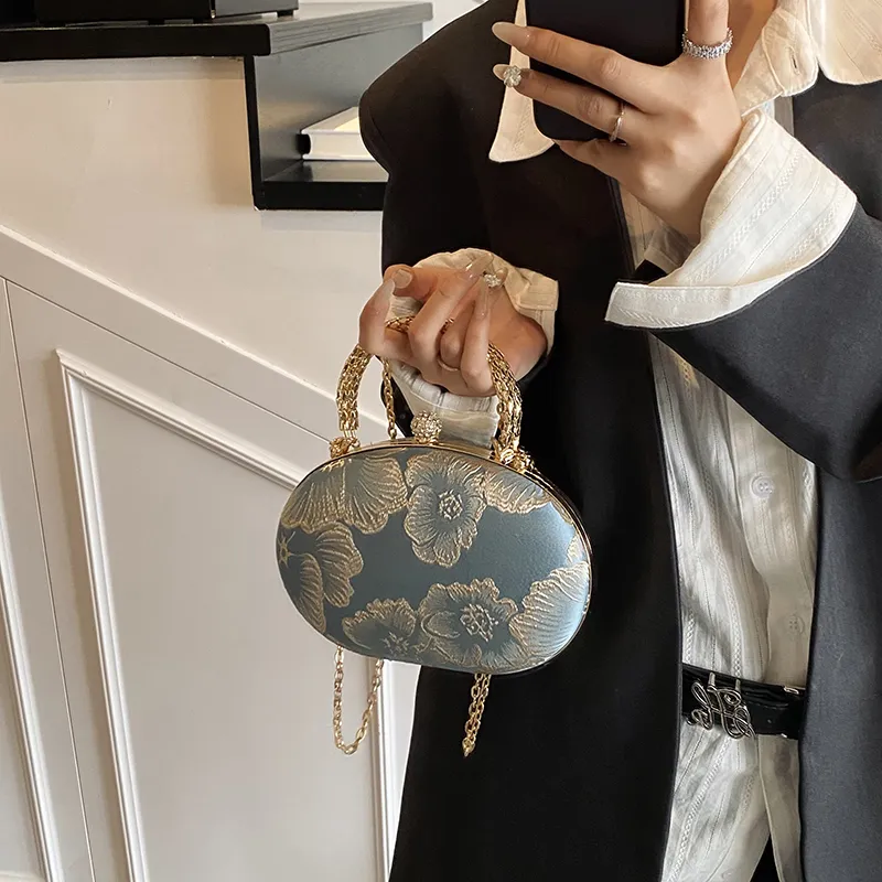 Yalu PU Handbag Regular Women's Blue/Green/White-2