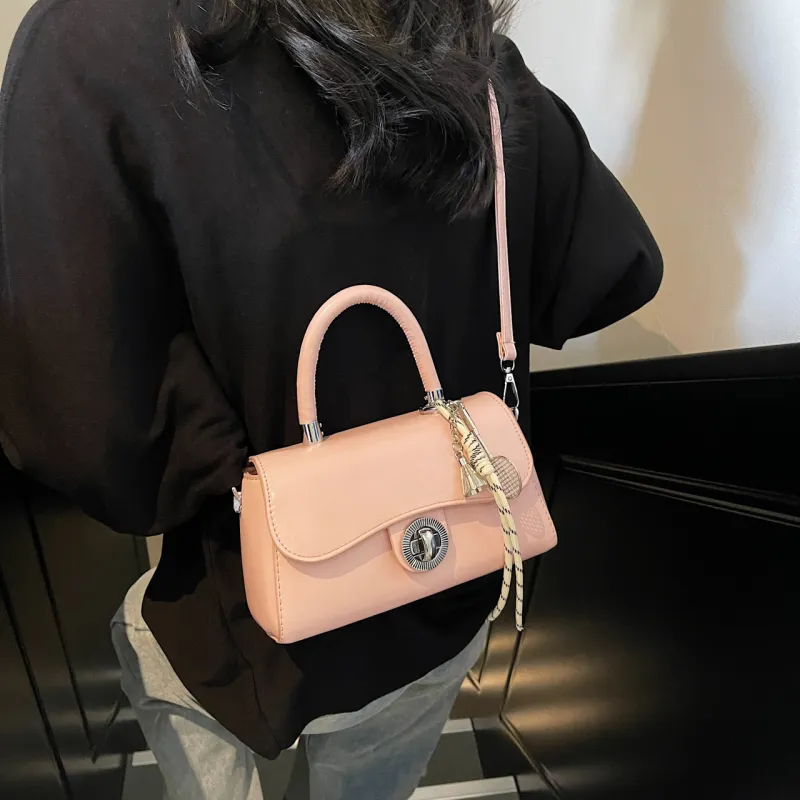 Yalu PU Handbag, Shoulder Bag, Crossbody Bag Regular Women's Black/Ecru/Coffee/Pink/Gray-17