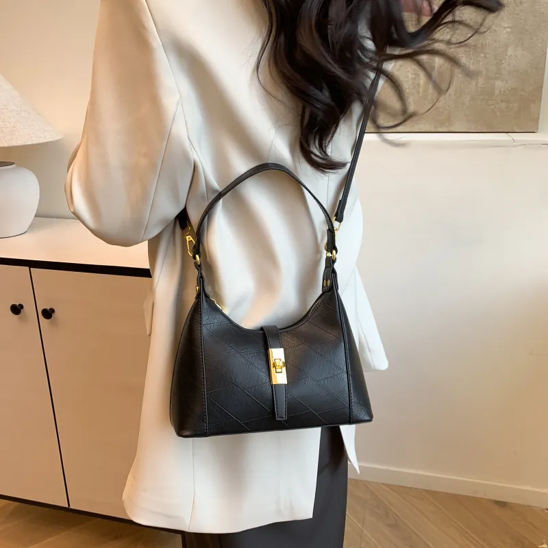 Yalu PU One Shoulder Handbag Crossbody Bag Regular Women's White/Pink/Green/Khaki/Black/Dark Khaki-38