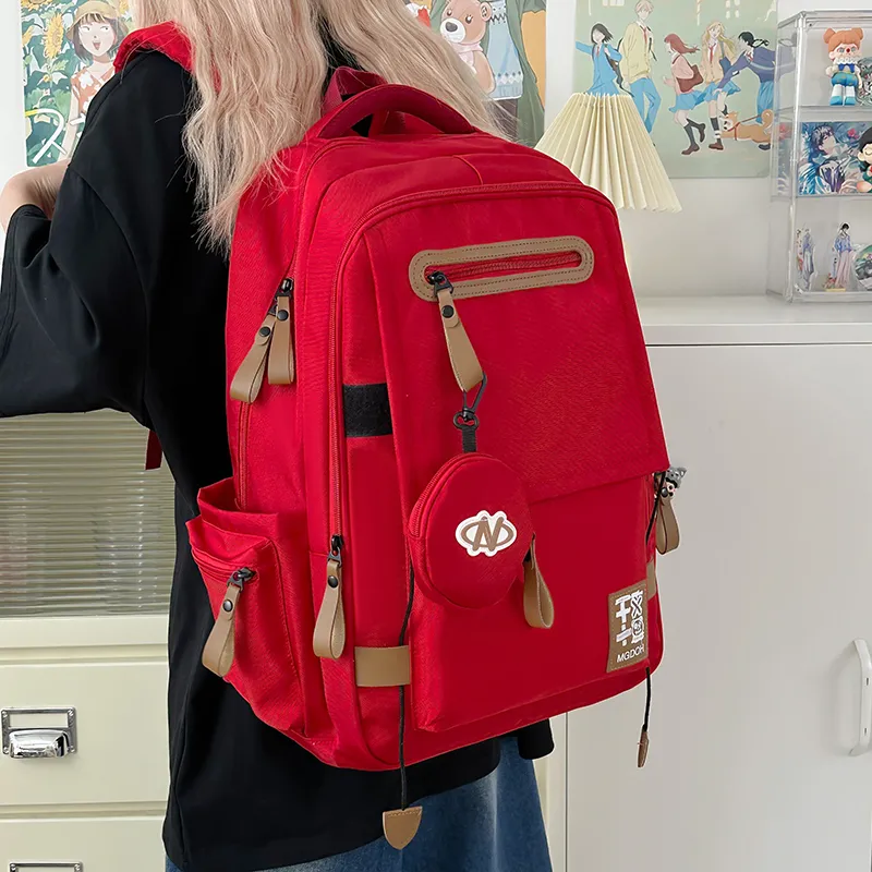 Yalu Nylon Backpack Unisex Multicolor-17