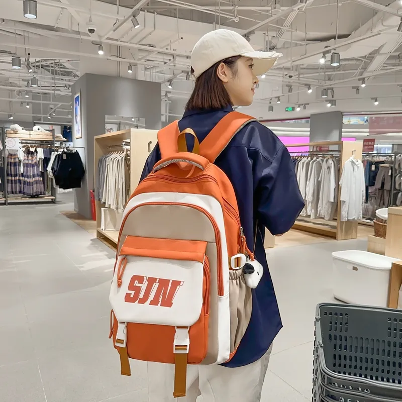 Yalu Nylon Travel Bag Backpack Regular Unisex Multicolor-5