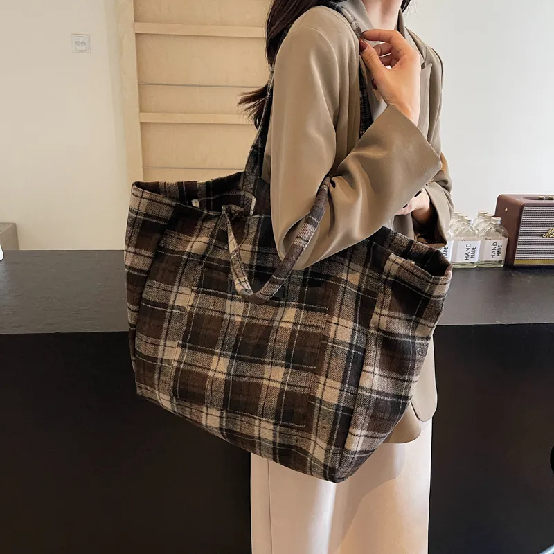 Yalu Fabric One Shoulder Handbag Regular Women's Gray/Burgundy/Coffee-2