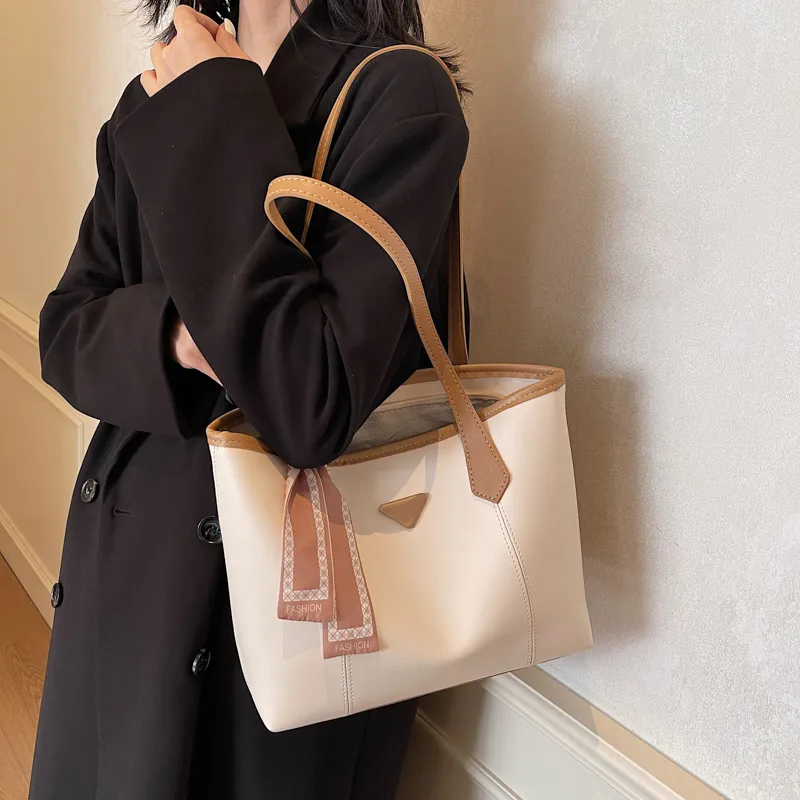 Yalu PU Tote Bag, Shopping Bag, Shoulder Bag Large Size Regular Women's Multicolor-18