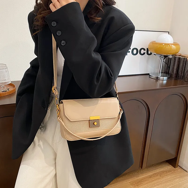 Yalu PU Shoulder Bag, Crossbody Bag Regular Women's Black/White/Brown/Gray/Khaki/Green-32