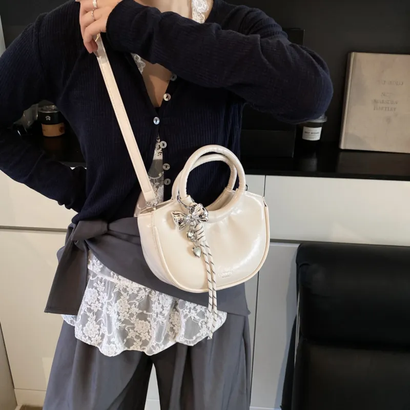 Yalu PU Shoulder Bag, Crossbody Bag, Handbag Regular Women's Silver/Black/Pink/Blue/White-34