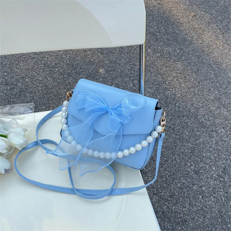 Yalu PU Shoulder Bag Women's White/Black/Blue/Pink-23