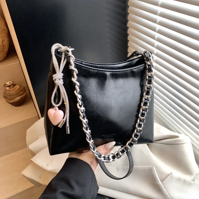 Yalu PU Portable Crossbody Bag, Shoulder Bag Regular Women's White/Silver/Black/Pink-20