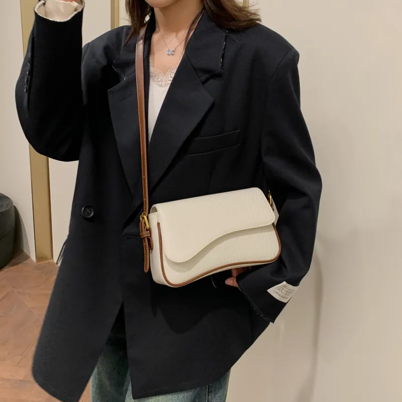 Yalu PU Portable Crossbody Bag, Shoulder Bag Women's White/Black/Coffee/Red-5