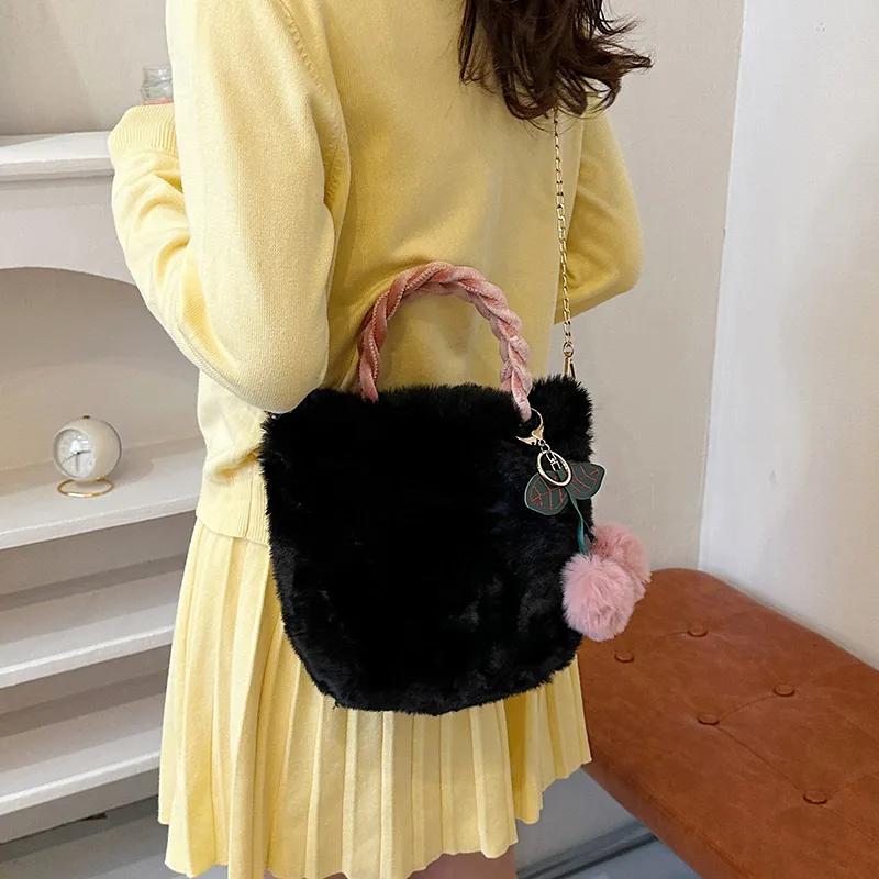 Yalu Plush Handbag Women's Multicolor-14