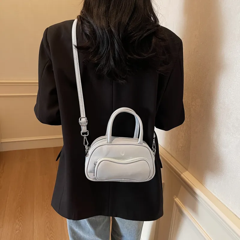 Yalu PU Shoulder Bag Crossbody Bag Handbag Regular Women's Black/Ecru/Burgundy/Blue/Pink-26