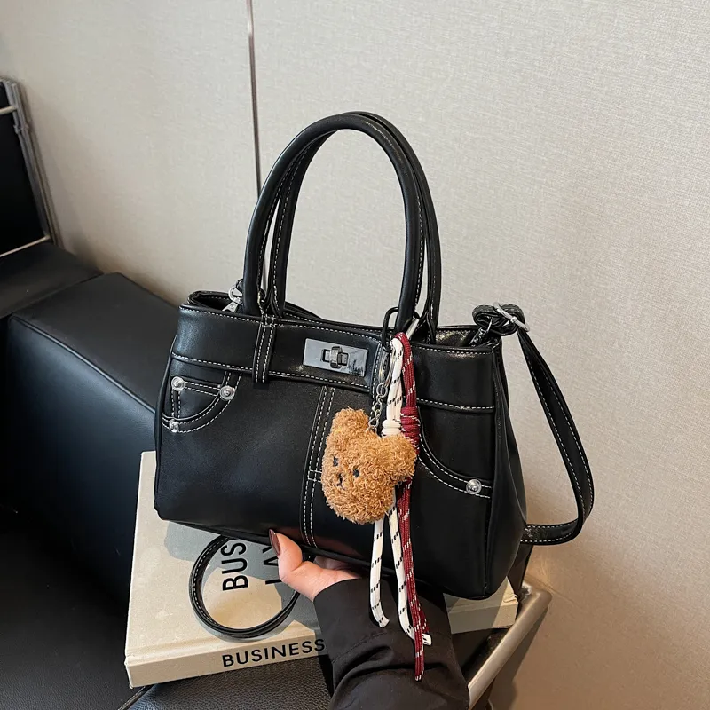 Yalu PU Minimalist Style Handbag Regular Women's Caramel Brown/Coffee/Black/Khaki-13
