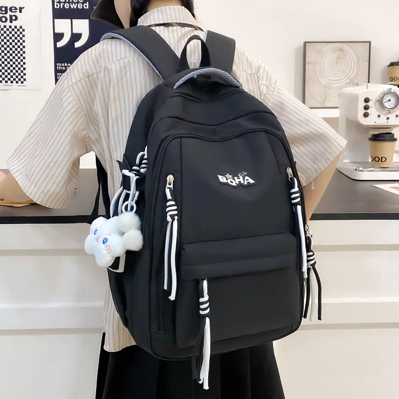 Yalu Nylon Backpack Unisex Multicolor-29