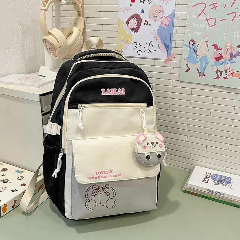 Yalu Nylon Backpack Regular Unisex Multicolor-1
