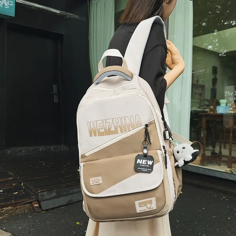 Yalu Nylon Backpack Unisex Multicolor-18
