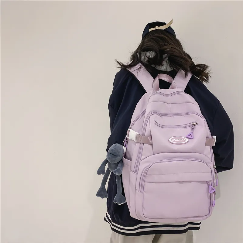 Yalu Nylon Backpack Regular Unisex Multicolor-24