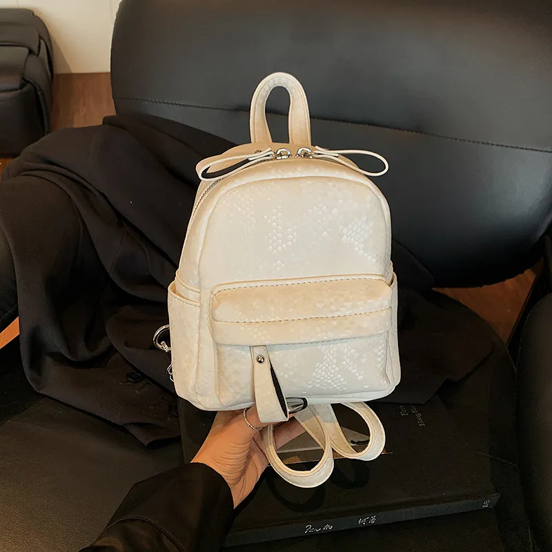 Yalu PU Backpack Regular Women's Black/Silver/Purple/White-22