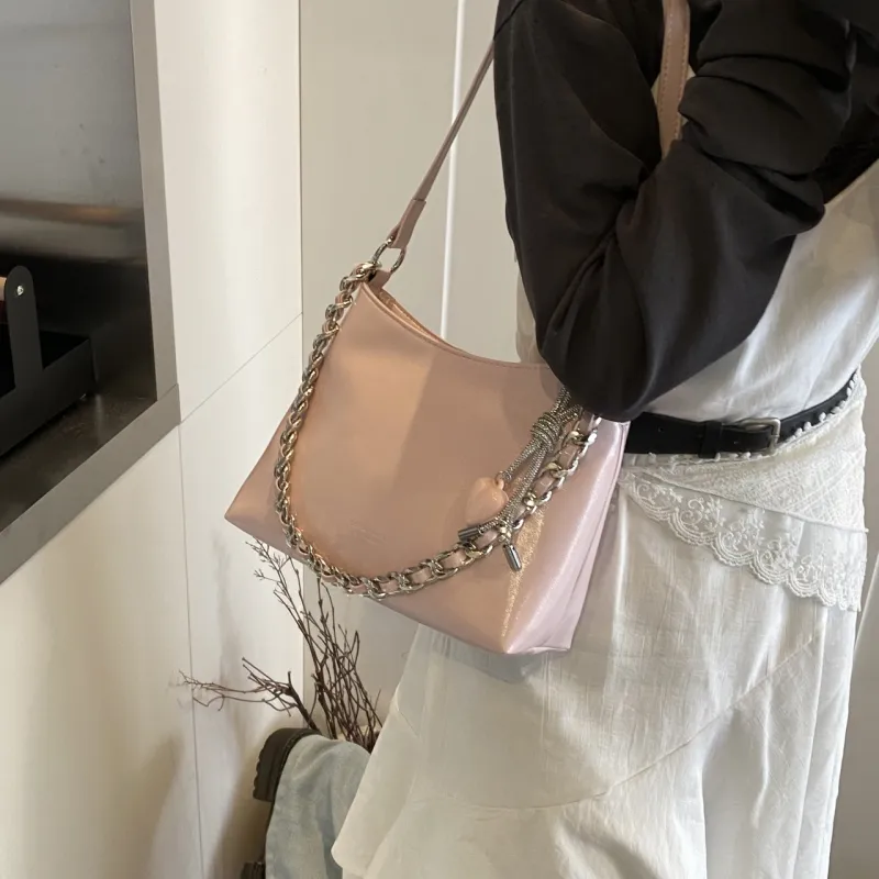 Yalu PU Portable Crossbody Bag, Shoulder Bag Regular Women's White/Silver/Black/Pink-24
