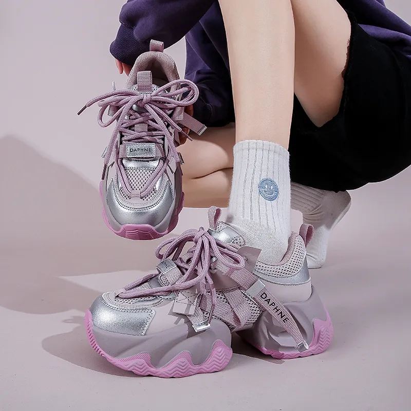 DAPHNE Low Top Chunky Sneakers Women's-6