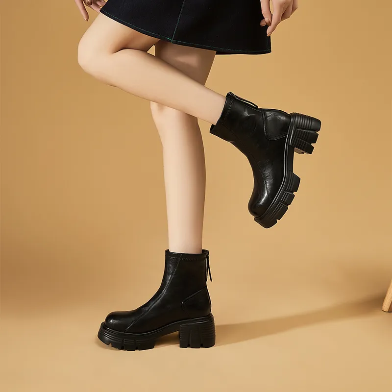 DAPHNE Ankle Boots Women's Black-5