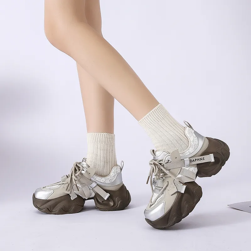 DAPHNE Low Top Chunky Sneakers Women's-3