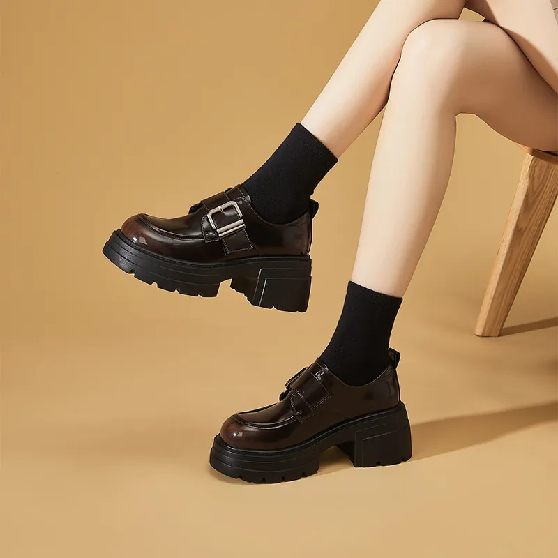 DAPHNE Chunky Heel High Heels Women's-9
