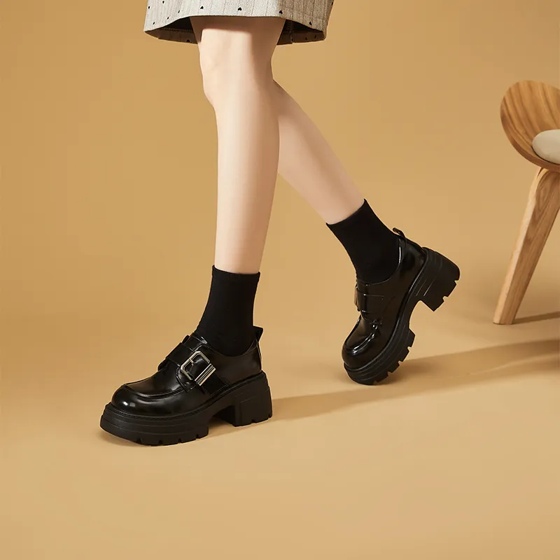 DAPHNE Chunky Heel High Heels Women's-3