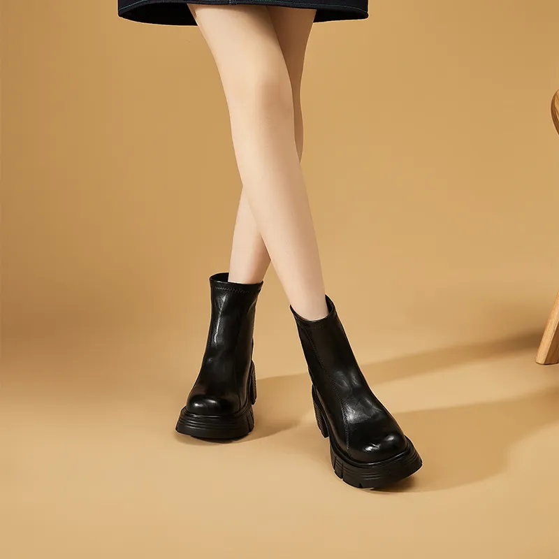 DAPHNE Ankle Boots Women's Black-4