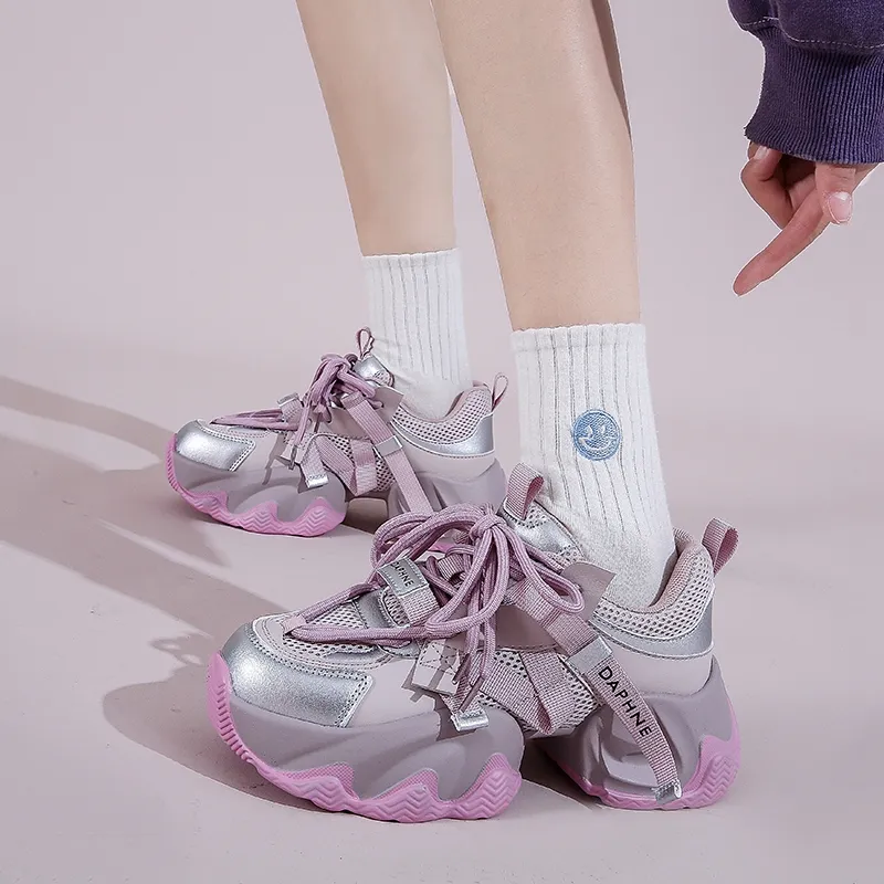 DAPHNE Low Top Chunky Sneakers Women's-7
