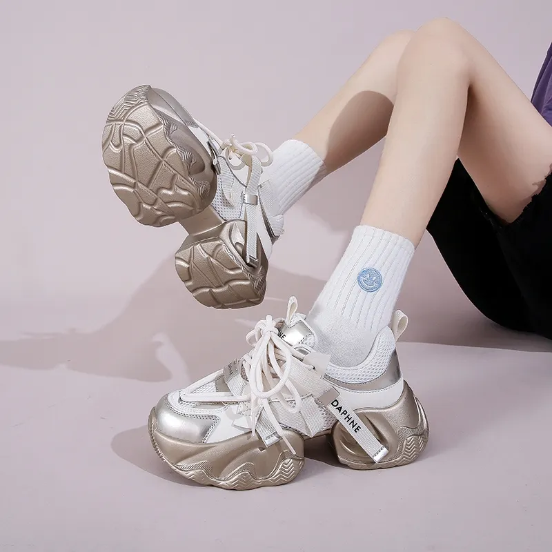 DAPHNE Low Top Chunky Sneakers Women's-12