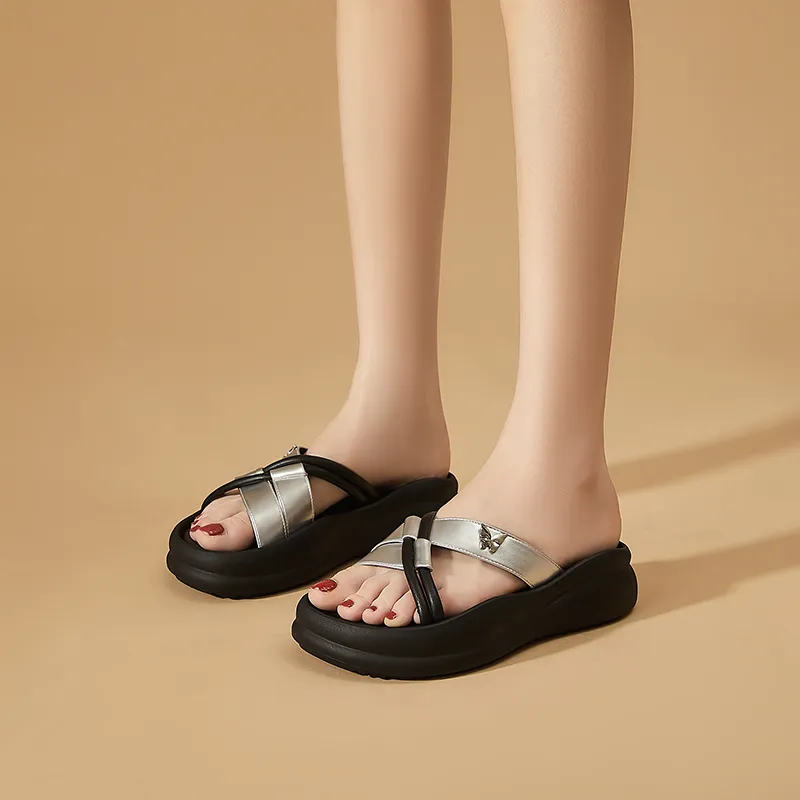 DAPHNE PVC Polyvinyl Chloride Quiet, Odor Resistant, Abrasion Resistant Slide Slippers Women's-6