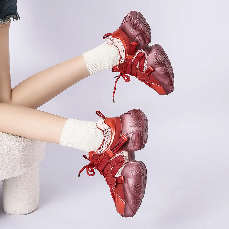 DAPHNE Low Top Chunky Sneakers Women's-40