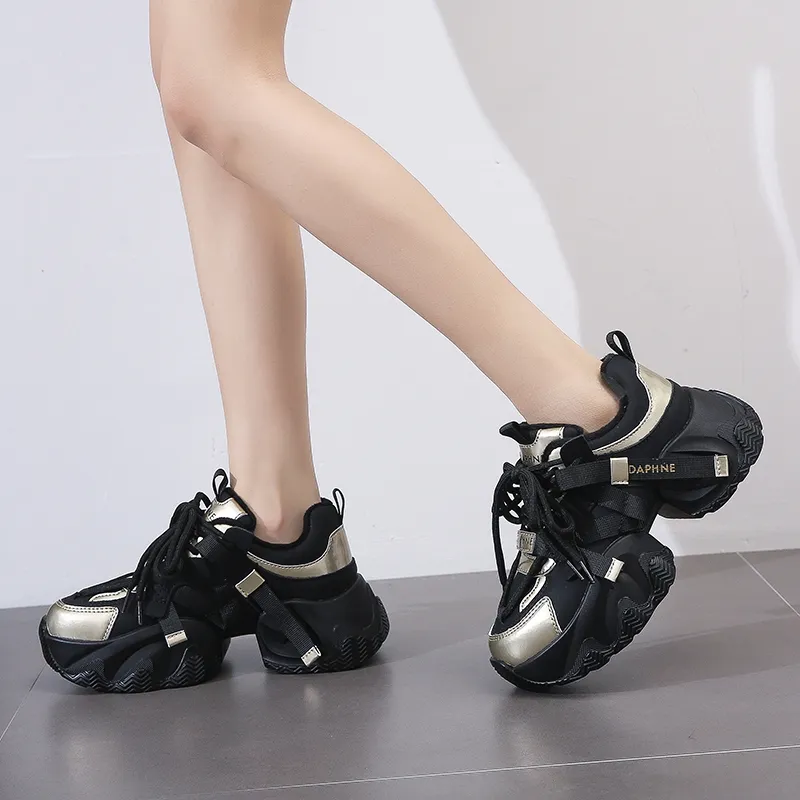 DAPHNE Slip Resistant Low Top Chunky Sneakers Women's-2
