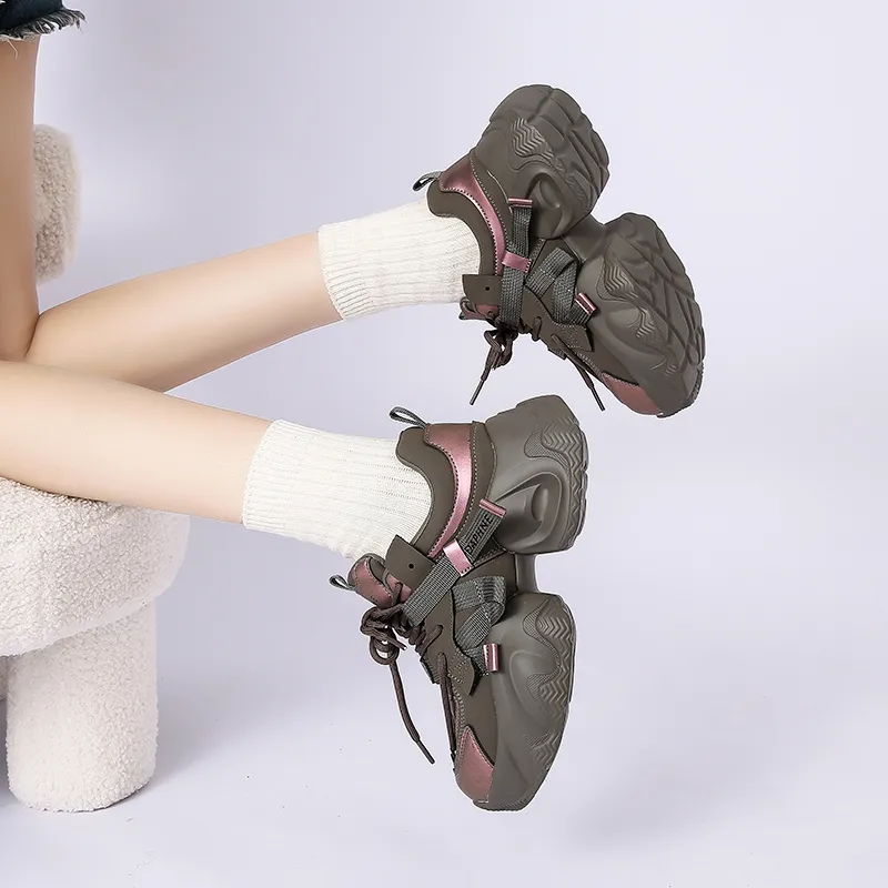 DAPHNE Low Top Chunky Sneakers Women's-34