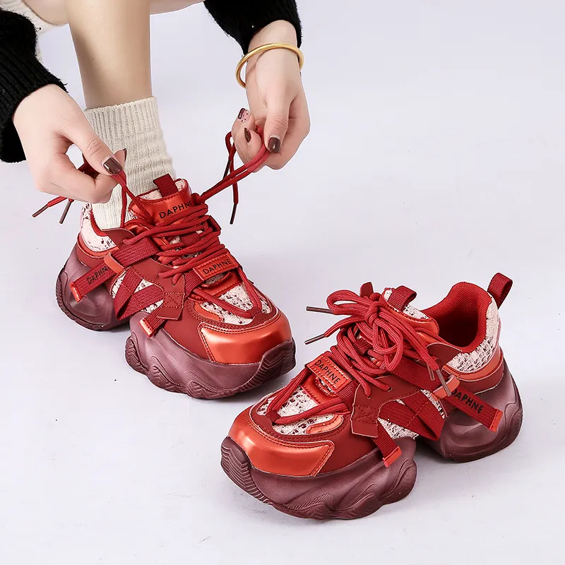 DAPHNE Low Top Chunky Sneakers Women's-41