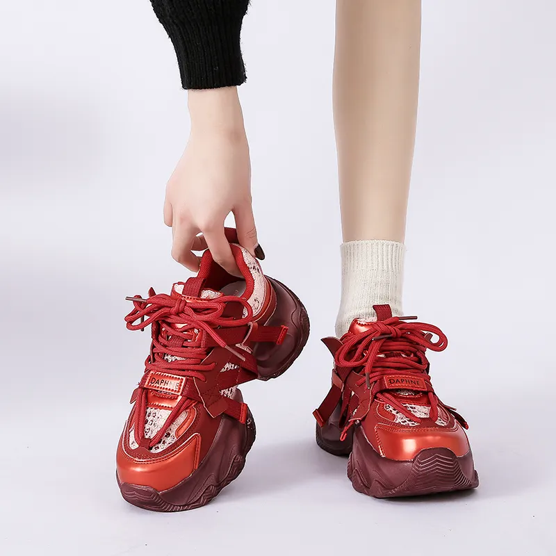 DAPHNE Low Top Chunky Sneakers Women's-38