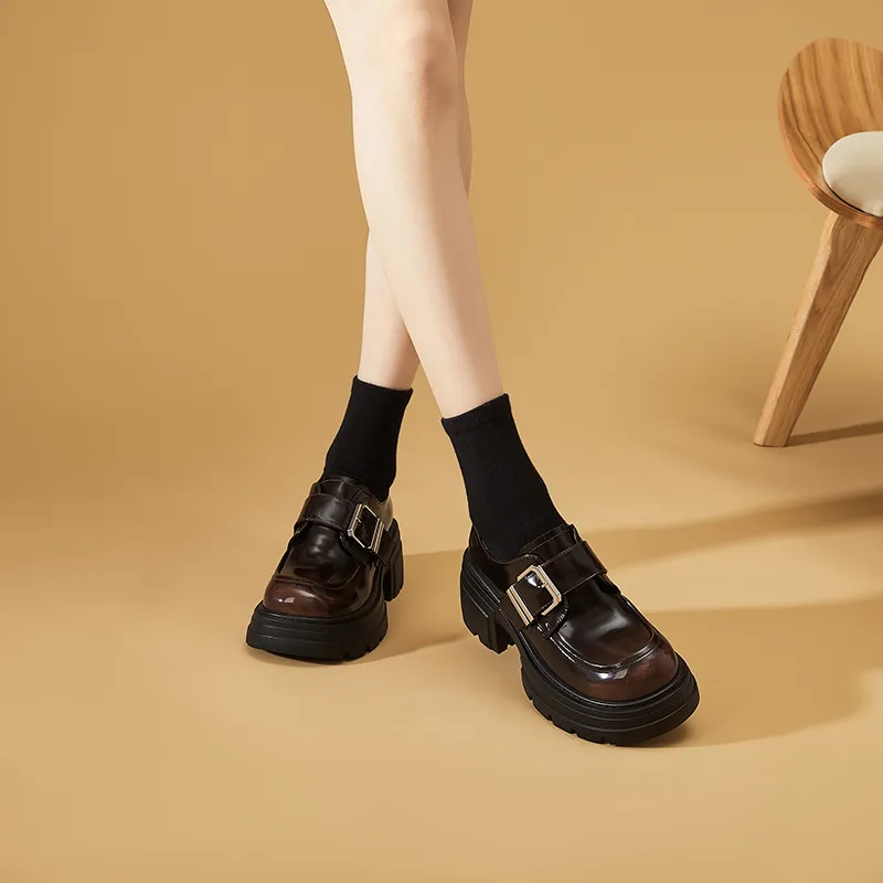 DAPHNE Chunky Heel High Heels Women's-8
