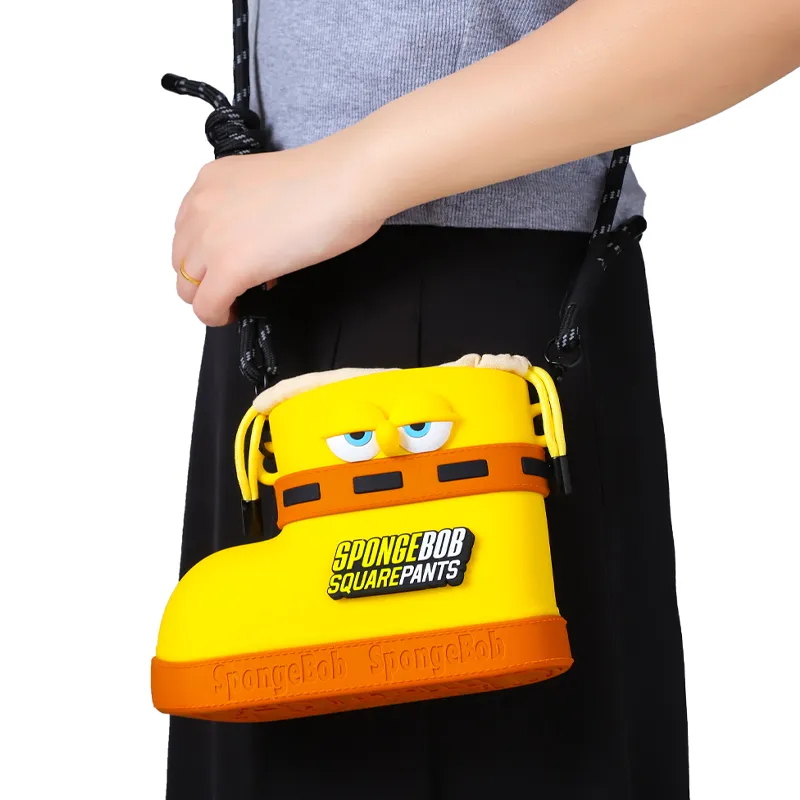 SPONGEBOB SQUAREPANTS Silicone Shoulder Bag Medium Size Unisex Multicolor-2