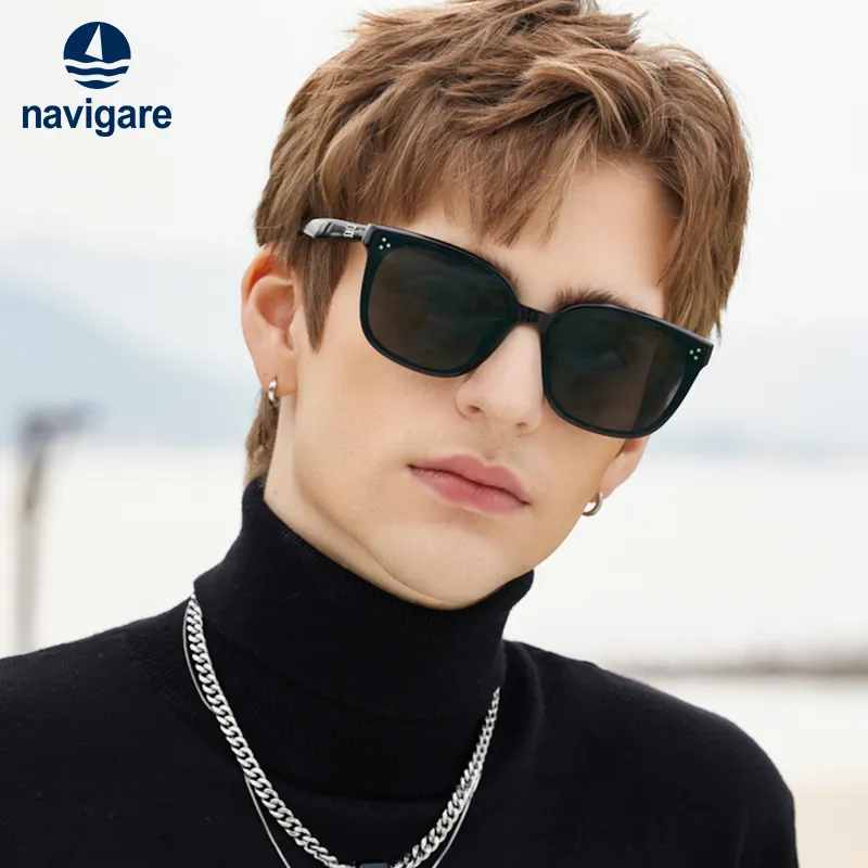 NAVIGARE Plate Frame Square Sunglasses Unisex-5
