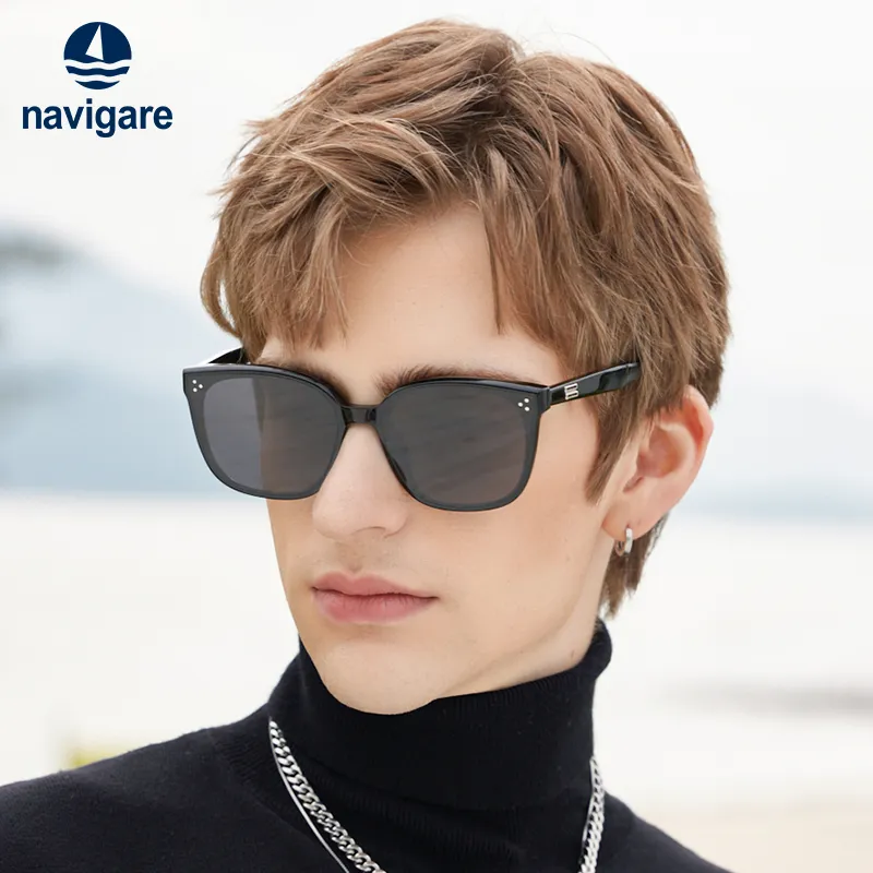 NAVIGARE Plate Frame Square Sunglasses Unisex-3