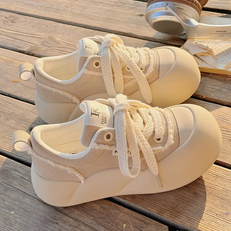 Miss Zhang Skateboard Shoes Women's Beige-3