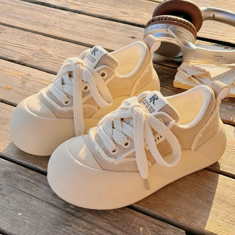 Miss Zhang Skateboard Shoes Women's Beige-4