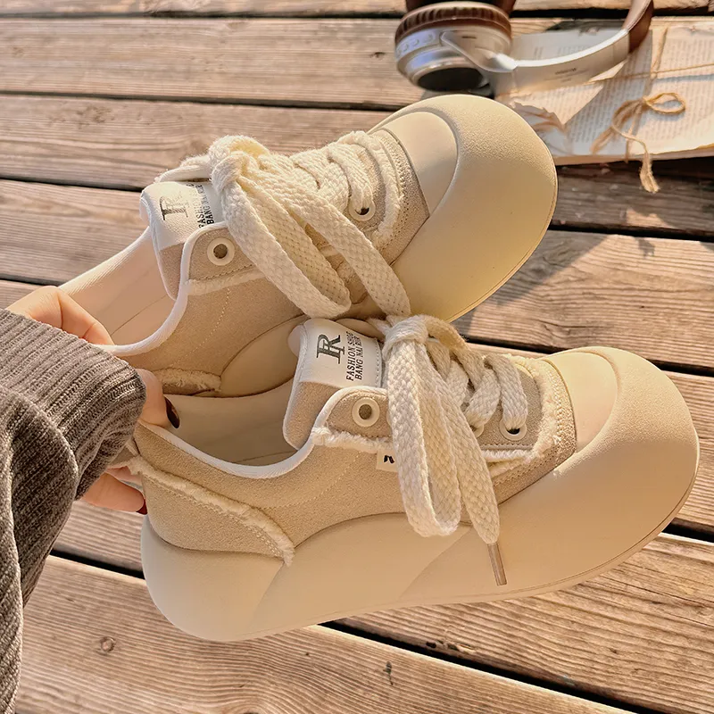 Miss Zhang Skateboard Shoes Women's Beige-5