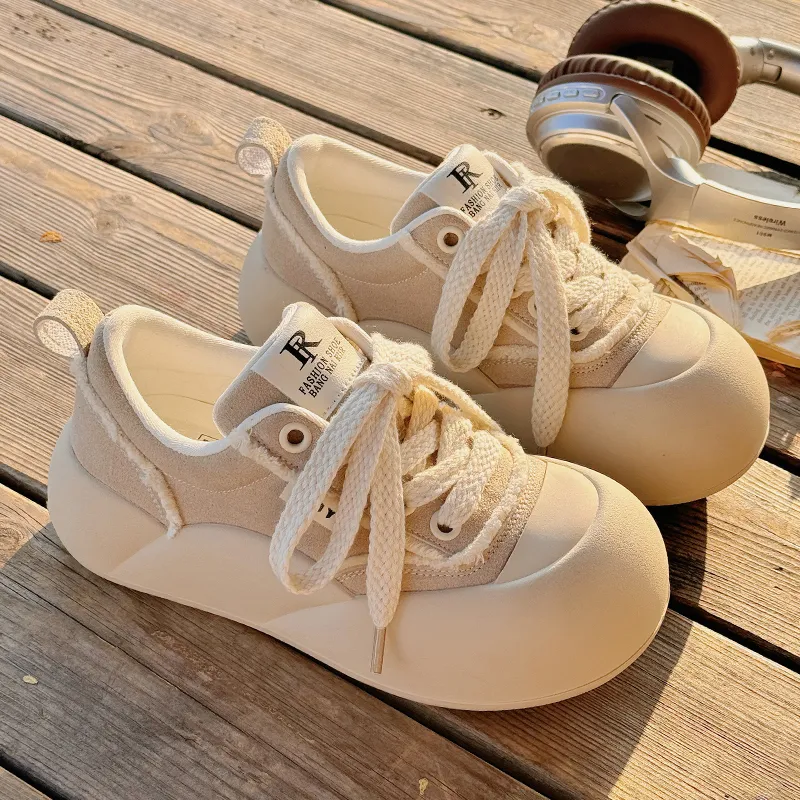 Miss Zhang Skateboard Shoes Women's Beige-1