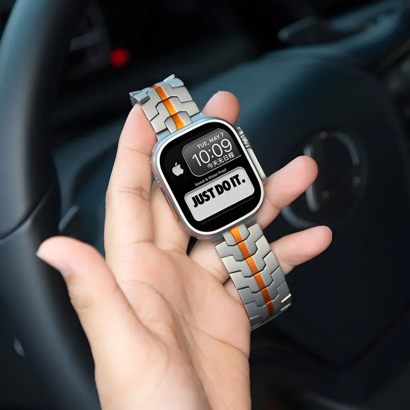 PULAISI Apple Compatibility Watch Band Titanium Material-5
