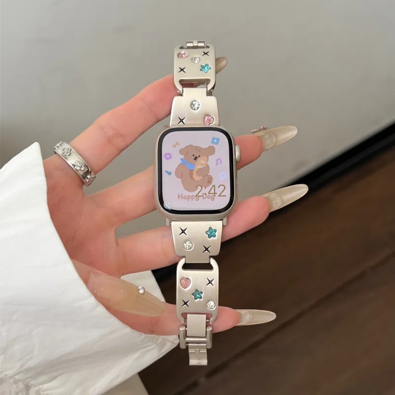 PULAISI Apple Compatibility Watch Band 150mm Metal-1
