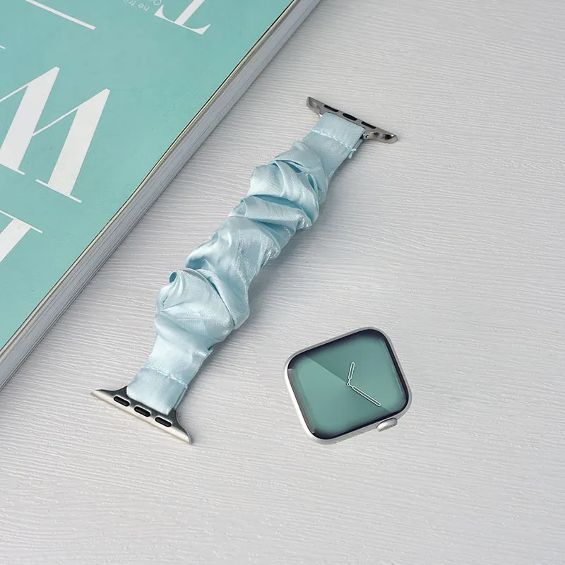 PULAISI Compatibility Iwatch10/S8/applewatch9 Apple Compatibility Watch Band 220 Chiffon Ice Silk Material-15